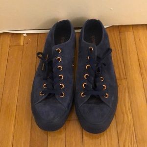 Blue suede converse